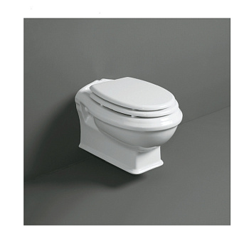 Чаша унитаза подвесная Simas AR 841 bia цвет белый без сиденья безободковая смыв торнадо